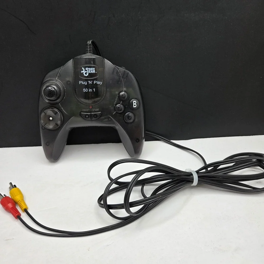 DreamGEAR Plug N Play 50 in 1 TV Game Console DGUN-853 Smoke Black Retro